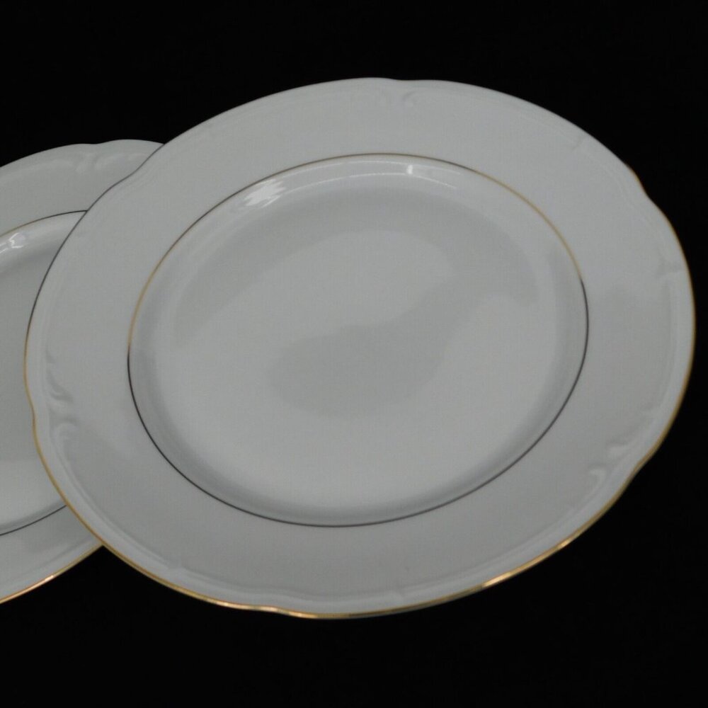 Lot of 2 Baum Southington Golden Rhapsody Dinner Plate 10.5" Gold Trim China - Picture 2 of 8